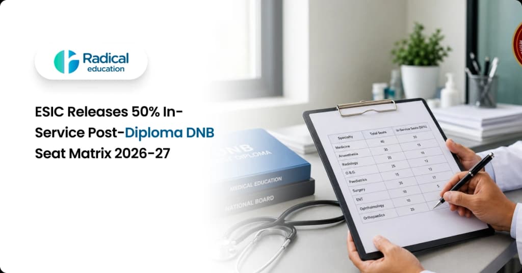 ESIC Releases 50% In-Service Post-Diploma DNB Seat Matrix 2026-27