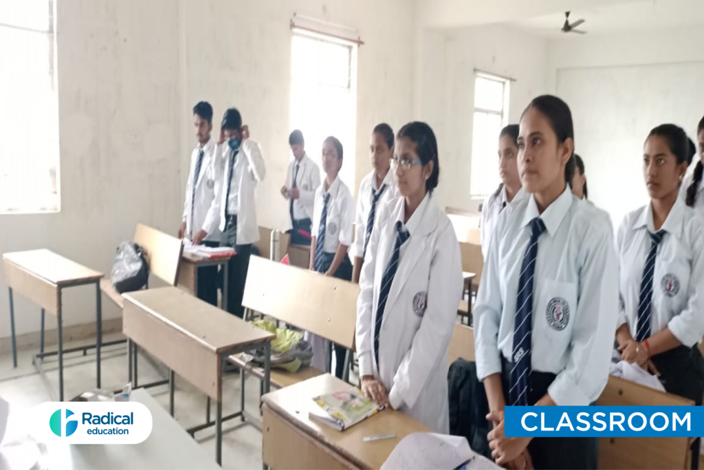 Classroom at Jeevan Jyoti Ayurvedic Medical College and Hospital