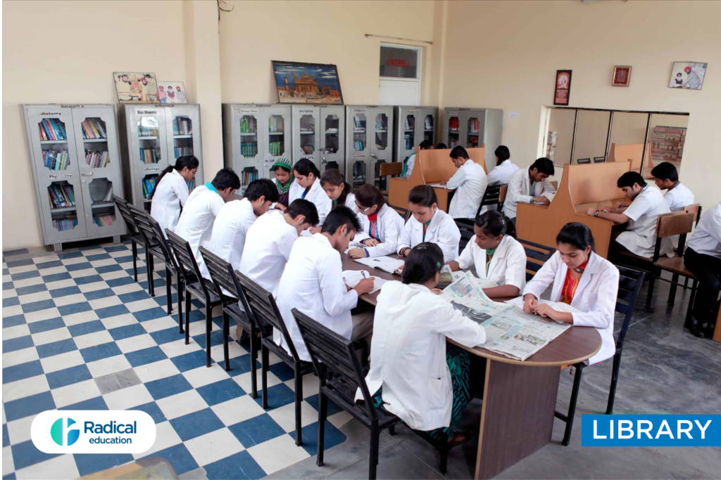 Library at Jeevan Jyoti Ayurvedic Medical College and Hospital