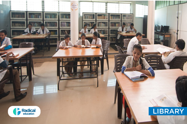 Library at Sri Sai Ayurved Medical College and hospital 