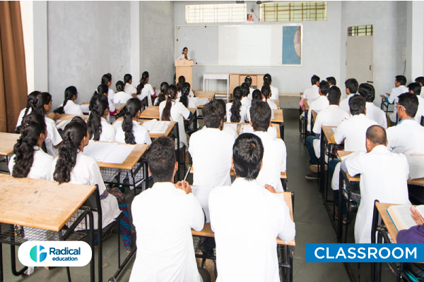 Classroom at Sri Sai Ayurved Medical College and hospital 