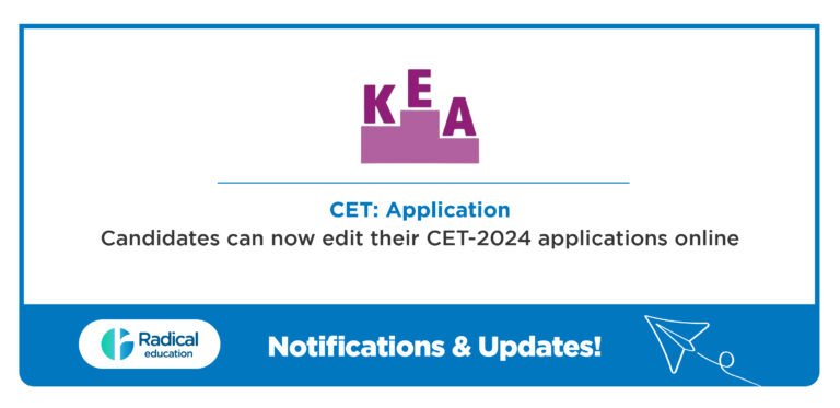 Candidates can now edit their CET-2024 applications online
