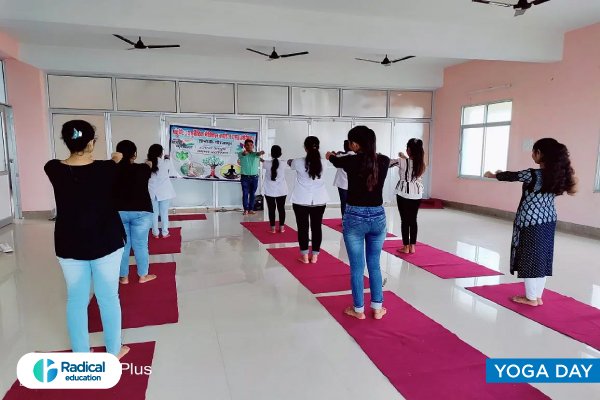 Yoga day at Santushti Ayurvedic Medical College and Hospital