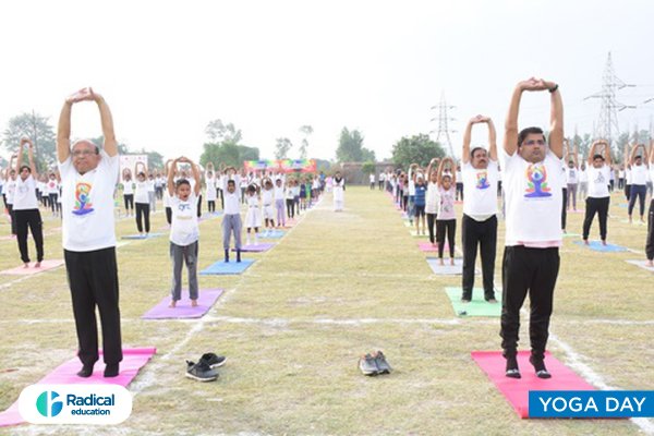 Yoga day at CS Ayurvedic Medical College and Hospital