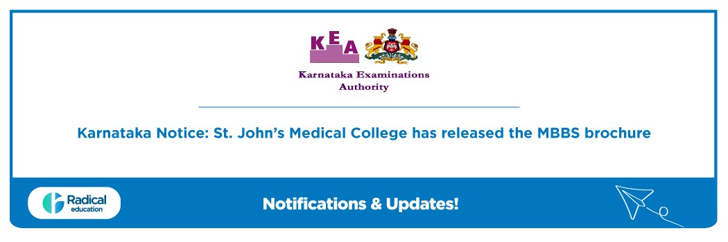 Karnataka Notice: St. John’s Medical College has released the MBBS brochure 2025