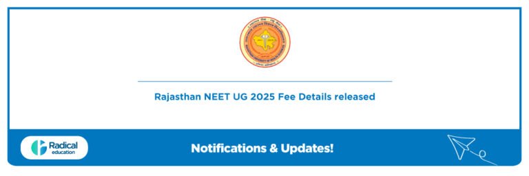 Rajasthan NEET UG 2025 Fee Details released