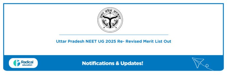 Uttar Pradesh NEET UG 2025 Re- Revised Merit List Out