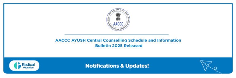 AACCC AYUSH Central Counselling Schedule and Information Bulletin 2025 Released