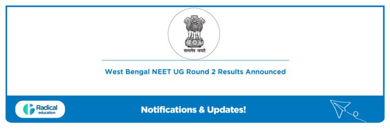 West Bengal NEET UG Round 2 Results Announced